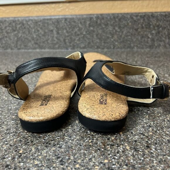 Michael Kors Black Synthetic Thong Sandals Womens/Youth 4 Embellished Sling Back - Picture 8 of 10